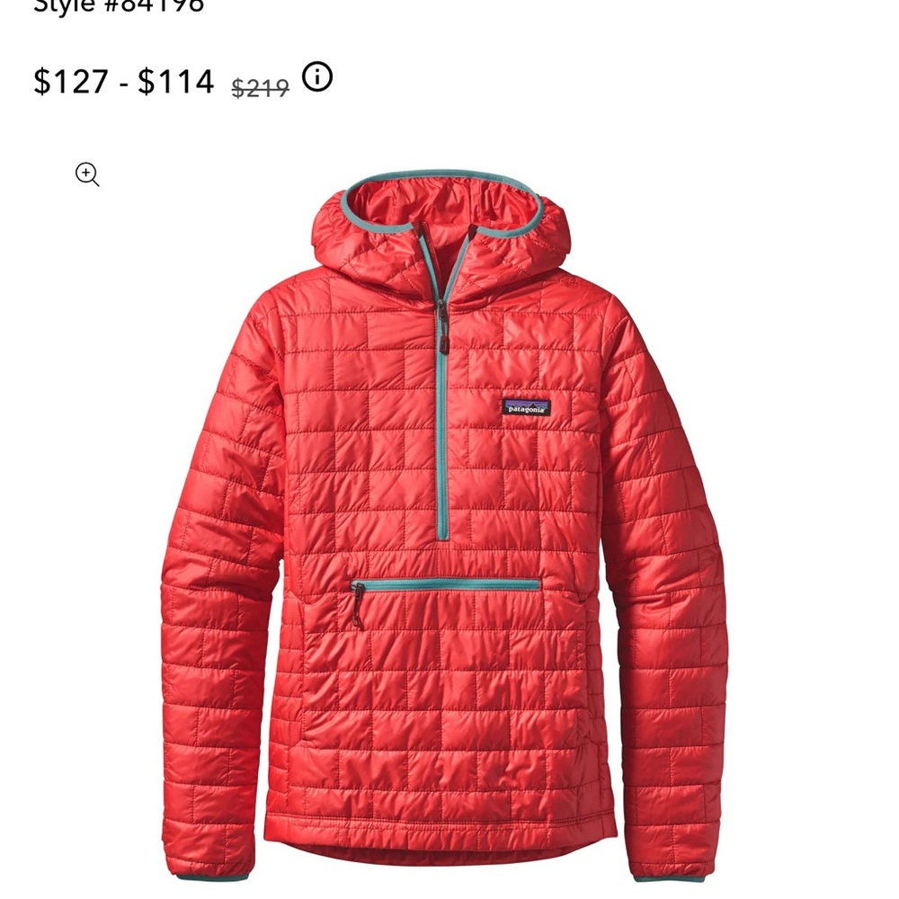 ISO: Patagonia Red Puffer Jacket with Insulation and Hood